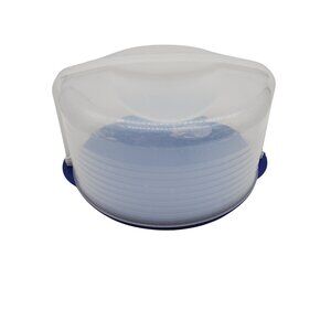 Tupperware Round Cake Carrier With Handle & Locking Lid